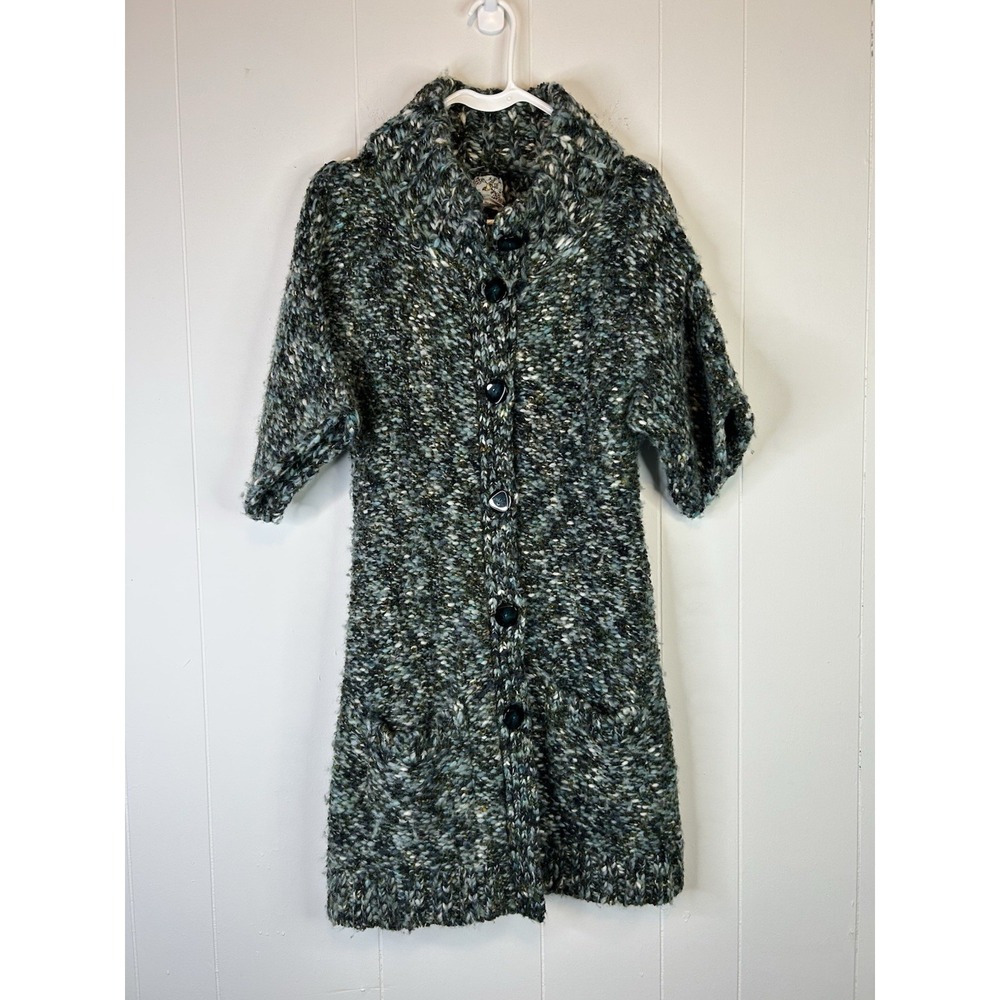 Tabitha By Anthropologie Women's Medium Wool Blend Open Front Cardigan 247